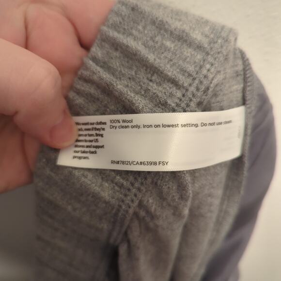 NWT Eileen Fisher Soft Wool Flannel Pleated Tapered Pant Sz Large - Picture 6 of 6